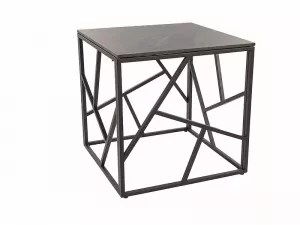 ESCADA B III konferenčný stolík 55 x 55, šedá / čierna