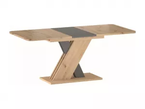 EXEL, rozkladací jedálenský stôl, dub Artisan / antracit
