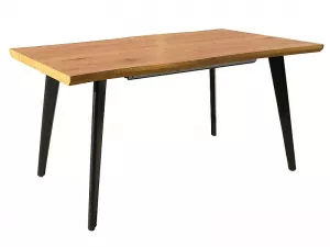 FRESNO jedálenský stôl 120-180, dub Artisan / čierna