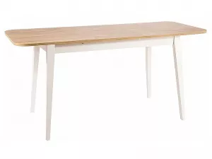 GUSTO jedálenský stôl, dub Wotan / biela