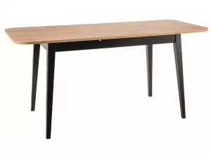 GUSTO jedálenský stôl, dub Wotan / čierna