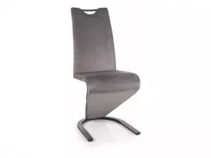 H-090 jedálenská stolička, šedá