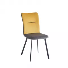VLADO jedálenská stolička, žltá/šedá