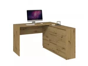 PLUS 2D3S písací stôl s komodou, dub artisan