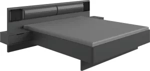 Barcelona luxusná posteľ 160 x 200, grafit čierna