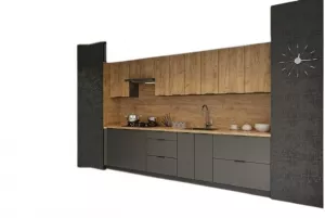 CRAFT moderná kuchyňa 300, zlatý craft / grafit