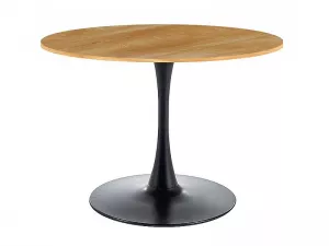 Amadeo II jedálenský stôl 90x76,  dub/matná čierna