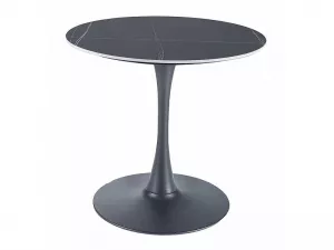 ESPERO jedálenský stôl 80x75,  matná čierna