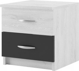SONYA 2 ks nocnch stolkov, antracit/light artwood