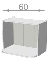 Kuchynsk vysok regl na mikrovlnku 60, WM6046, korpus biely