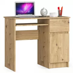 Písací stôl PIKSEL 90 cm pravý - dub artisan