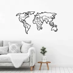 WORLD MAP, bytov doplnky a dekorcie, ierna