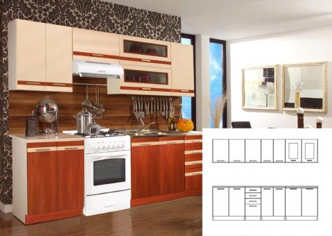 Kuchy�a MALAGA 240; jel�a/vanilka