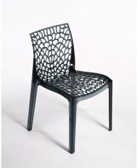 GRUVYER plastov stolika, transparentn antracit