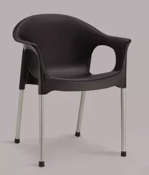 KAMIN plastov stolika, ierna 