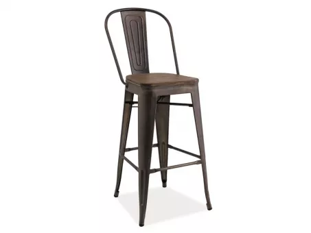 LOFT H-1 barov stolika, tmav orech/grafit