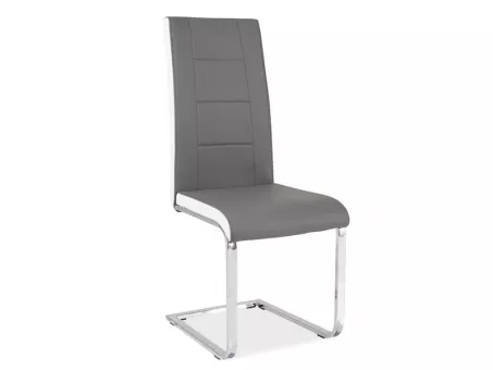 H-629 jedlensk stolika, siv s bielymi bokmi