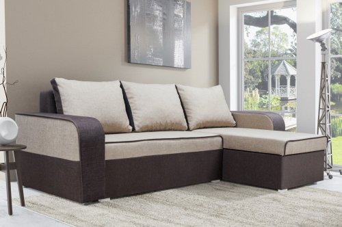 Rohov� rozkladacia seda�ka DAMIAN kr�mov�/hned�