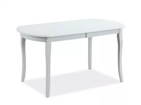 ALICANTE rozkladac jedlensk stl, biely matn 120x80