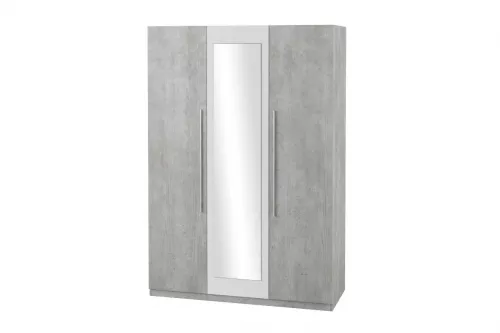 VERA 3-dverov atnkov skria, 22YADH19  beton colorado/biela