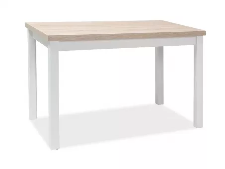 ADAM jedlensk stl 120x68 cm, dub Sonoma / biela
