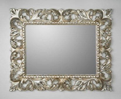 ALLEGRA dizajnov� zrkadlo, strieborn�