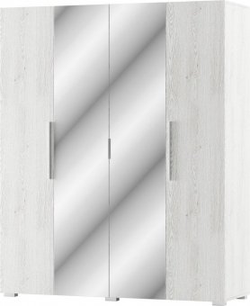 ROMBO satnkov skrina 4D, biela/light artwood