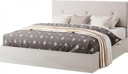 ROMBO manelsk postel 160, biela/light artwood