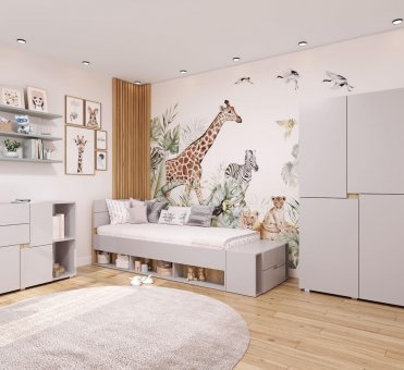 MARIO zostava do detskej izby  ka�m�r/dub Sonoma