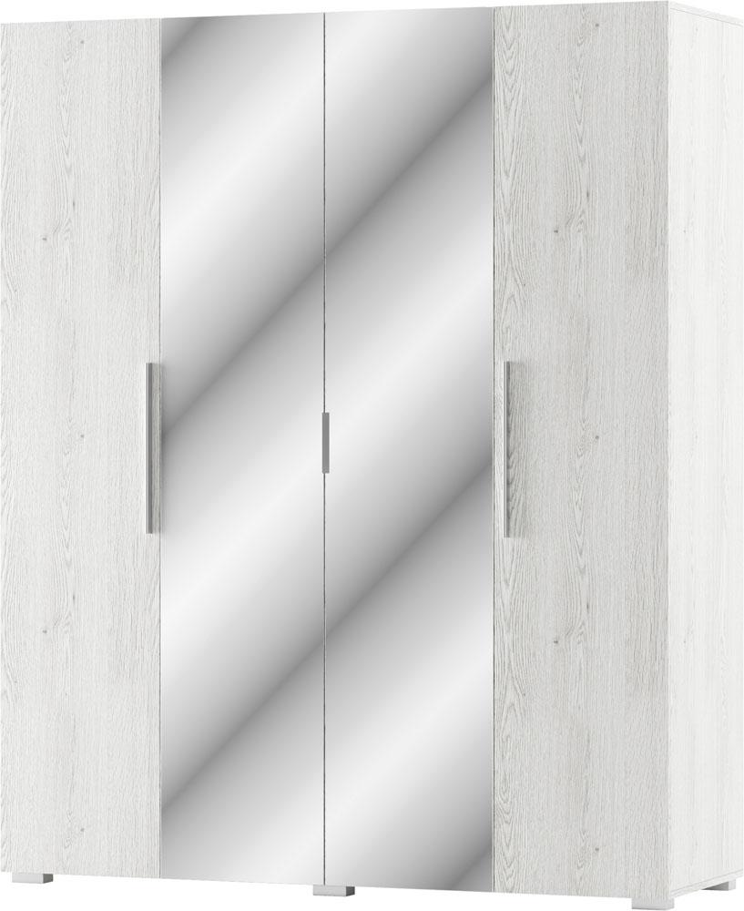 SVIT MEBLIV ROMBO satníková skrina 4D, biela/light artwood