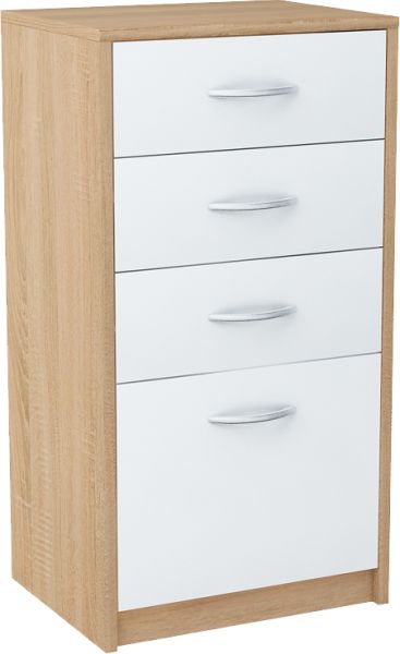 Casarredo AGNES komoda 4S, dub sonoma/biela
