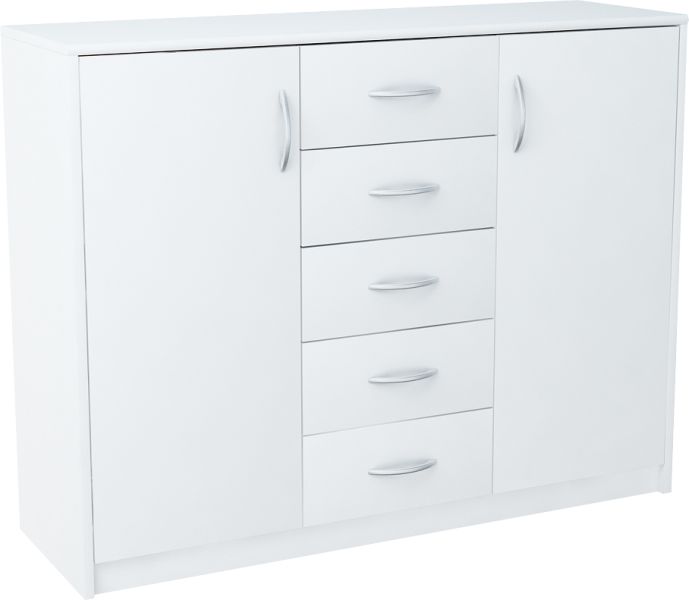 Casarredo AGNES komoda 2D5S, biela