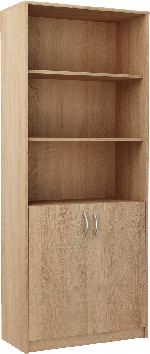 Casarredo MAX 5 policový regál s dvierkami, dub sonoma