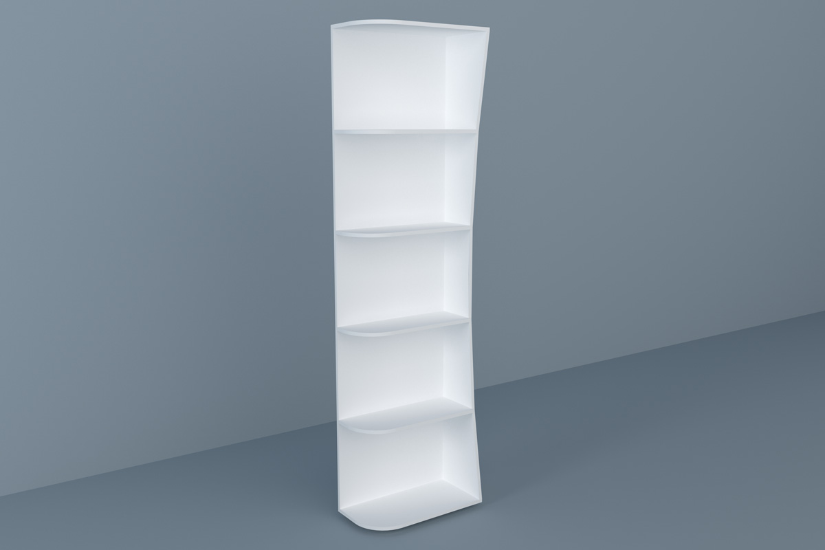 Casarredo CONSOLE CR 220/60 policový regál, biely diamant