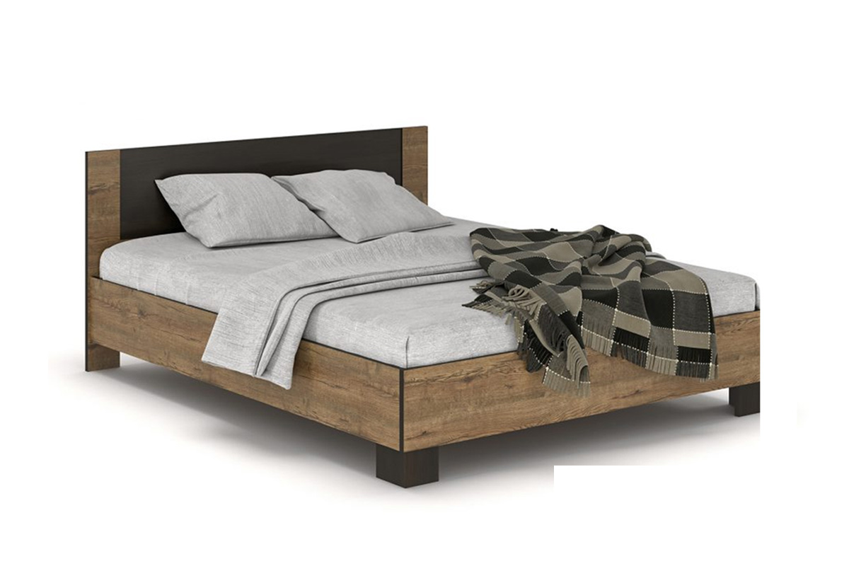 Casarredo VERONIKA, manželská posteľ 160 dub april/wenge