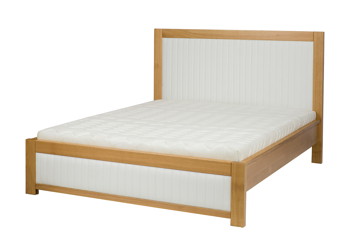 Drewmax LK214/II manželská posteľ 140, dub/Casablanca 2301