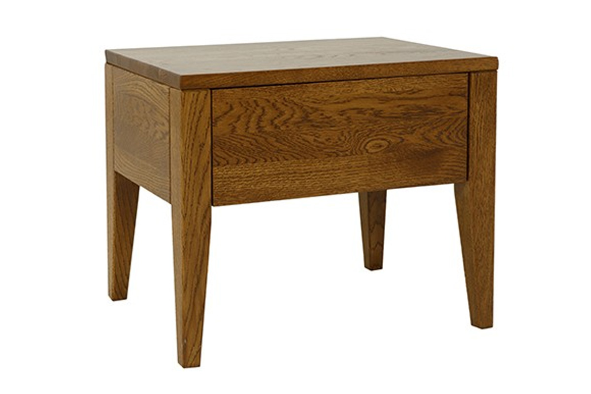 Drewmax RETRO nočný stolík SN230, dub kakao