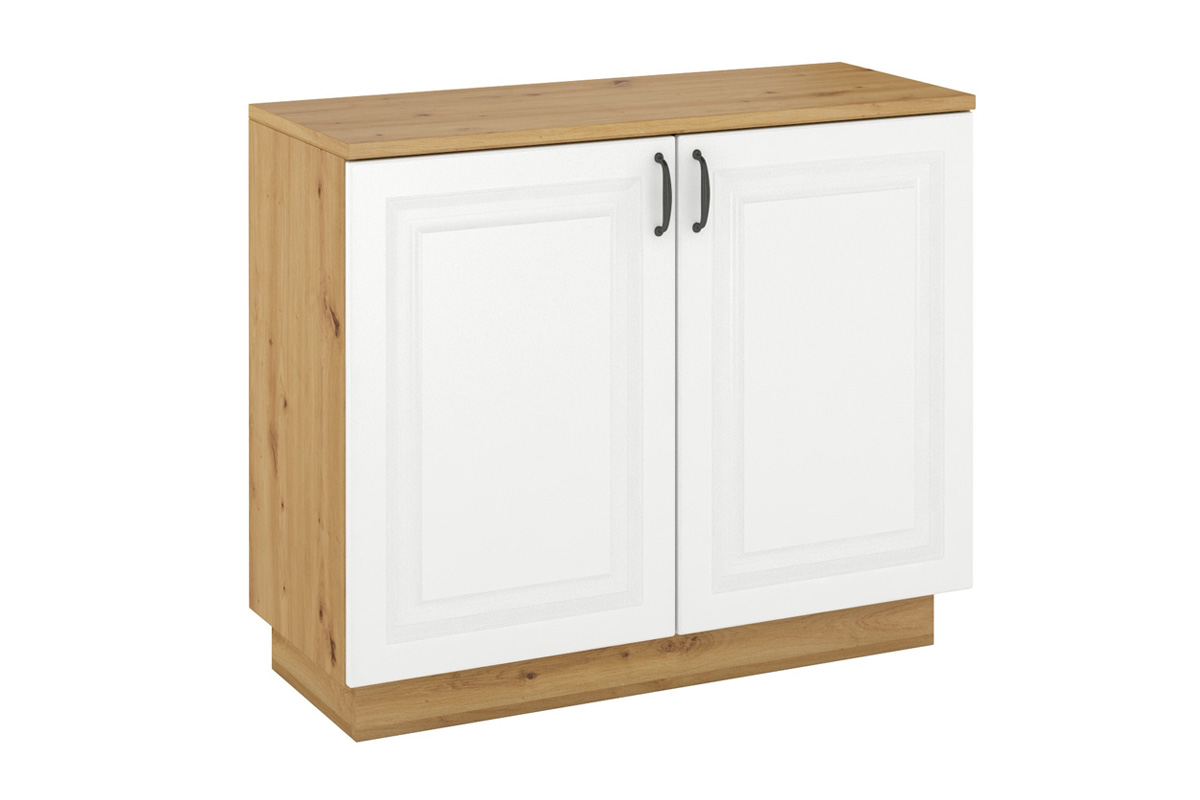 Lempert FLAWIA komoda 2D, biela/dub artisan