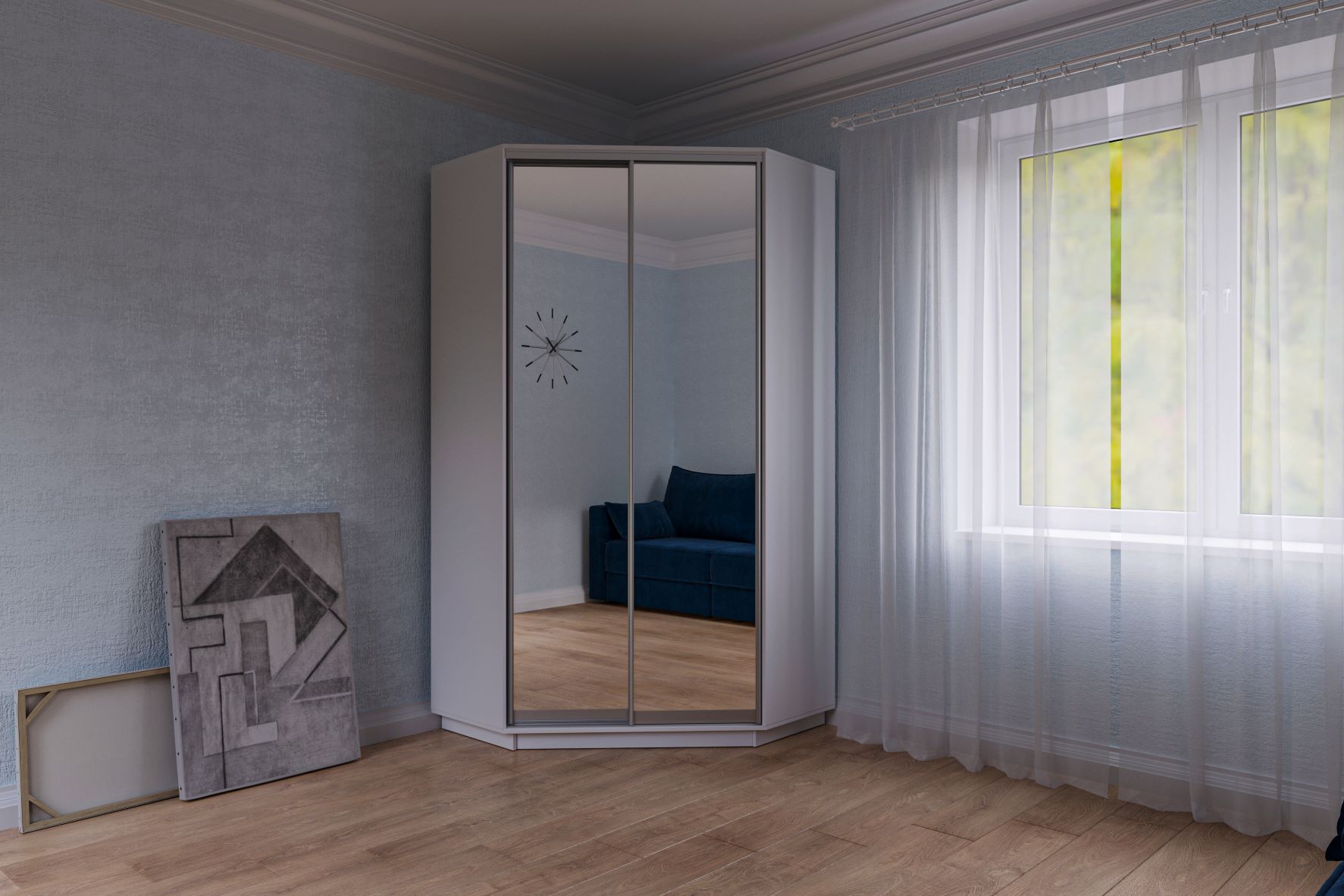 Casarredo CORA 110 šatníková skriňa, biela