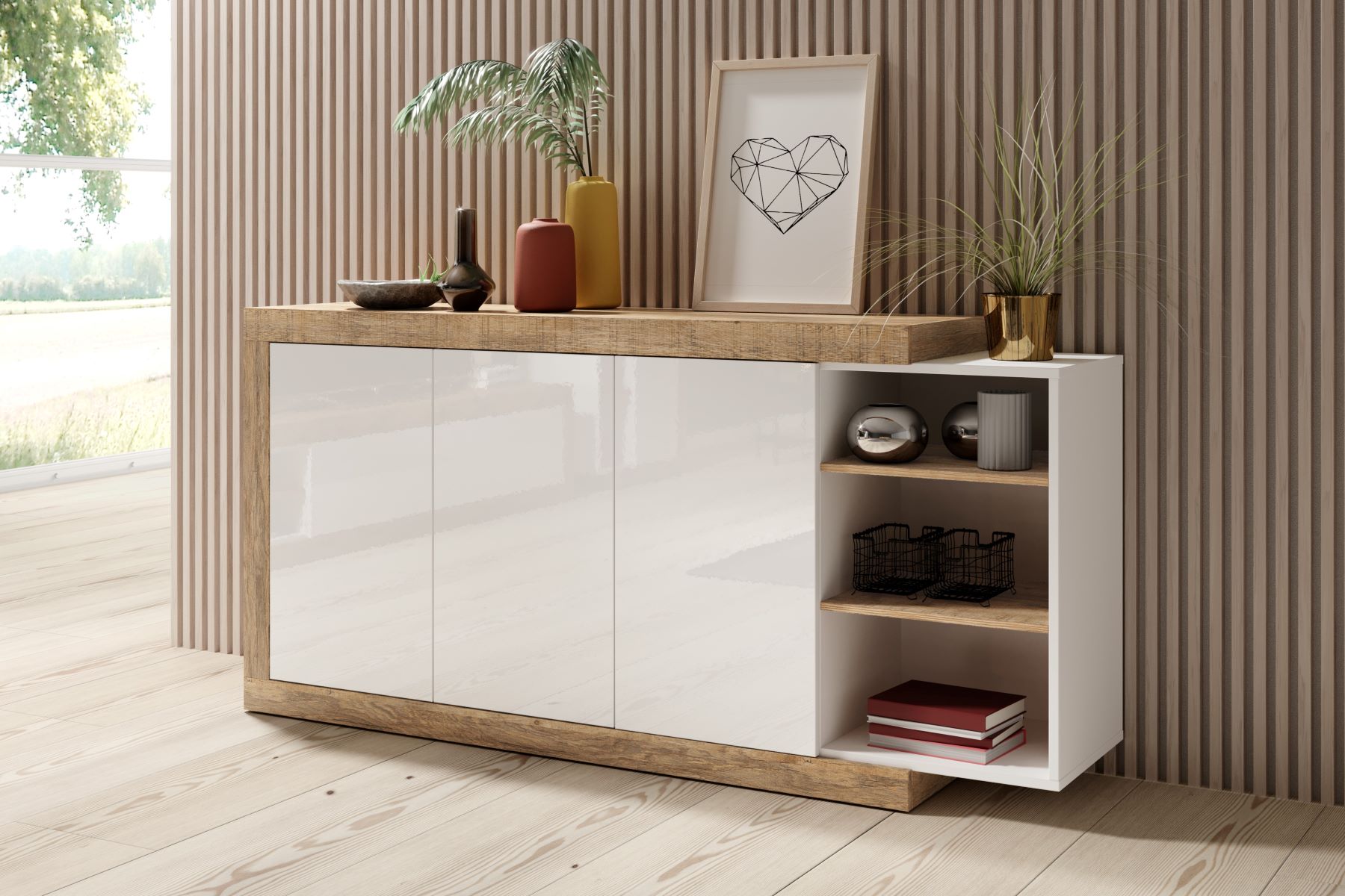 Helvetia SINTRA 47 komoda samdal/biela