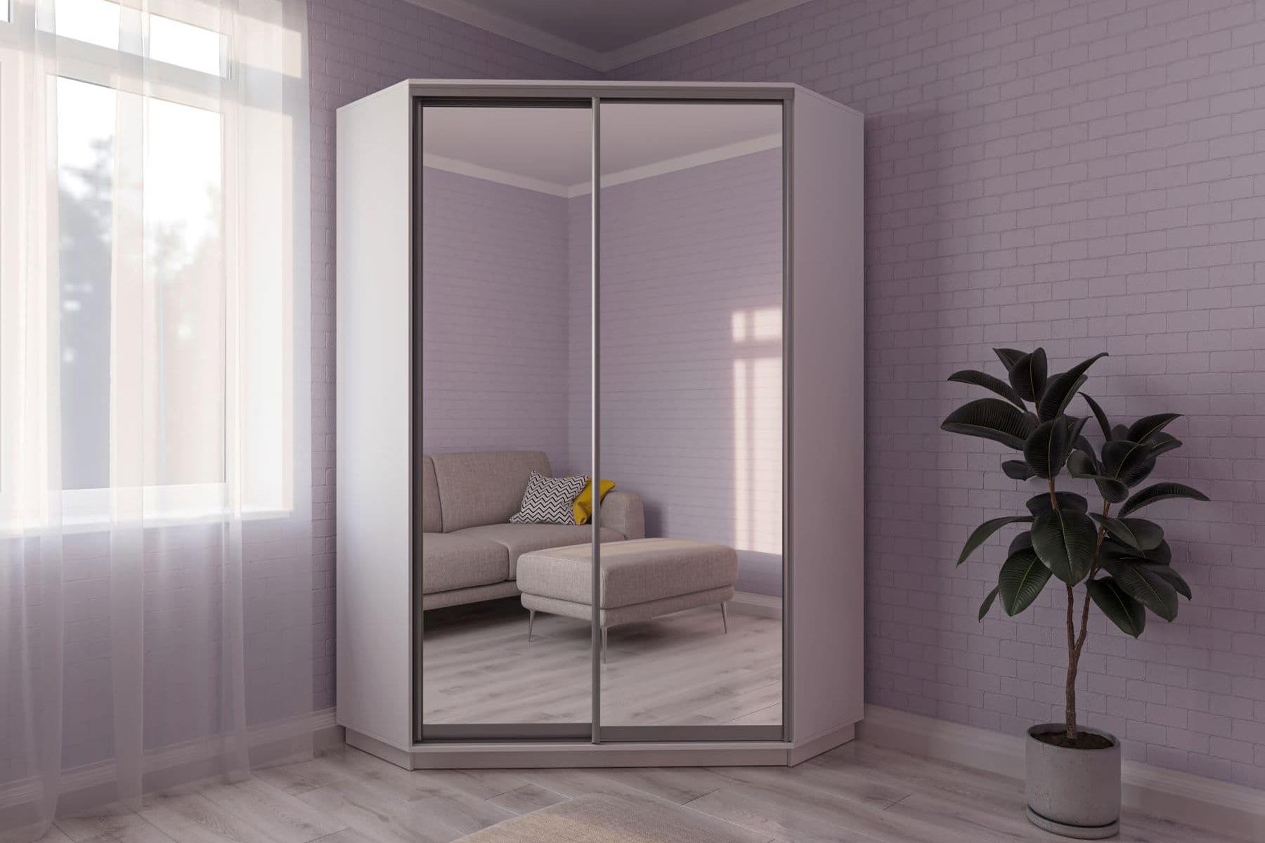 Casarredo CORA rohová skriňa 140/240, biela