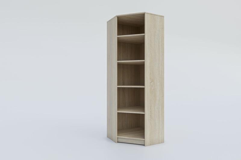 Casarredo OFFICE 3 rohový kancelársky regál, dub sonoma