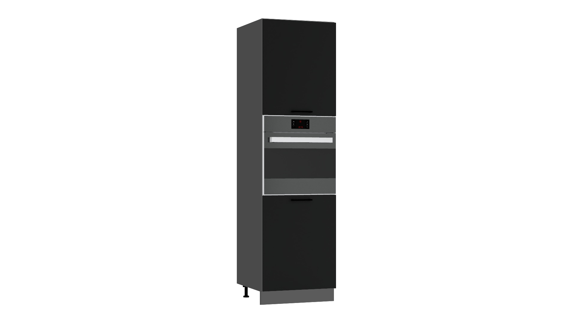 Stolkar MAX dolná kuchynská skrinka D60PK/2133 P/L, čierna