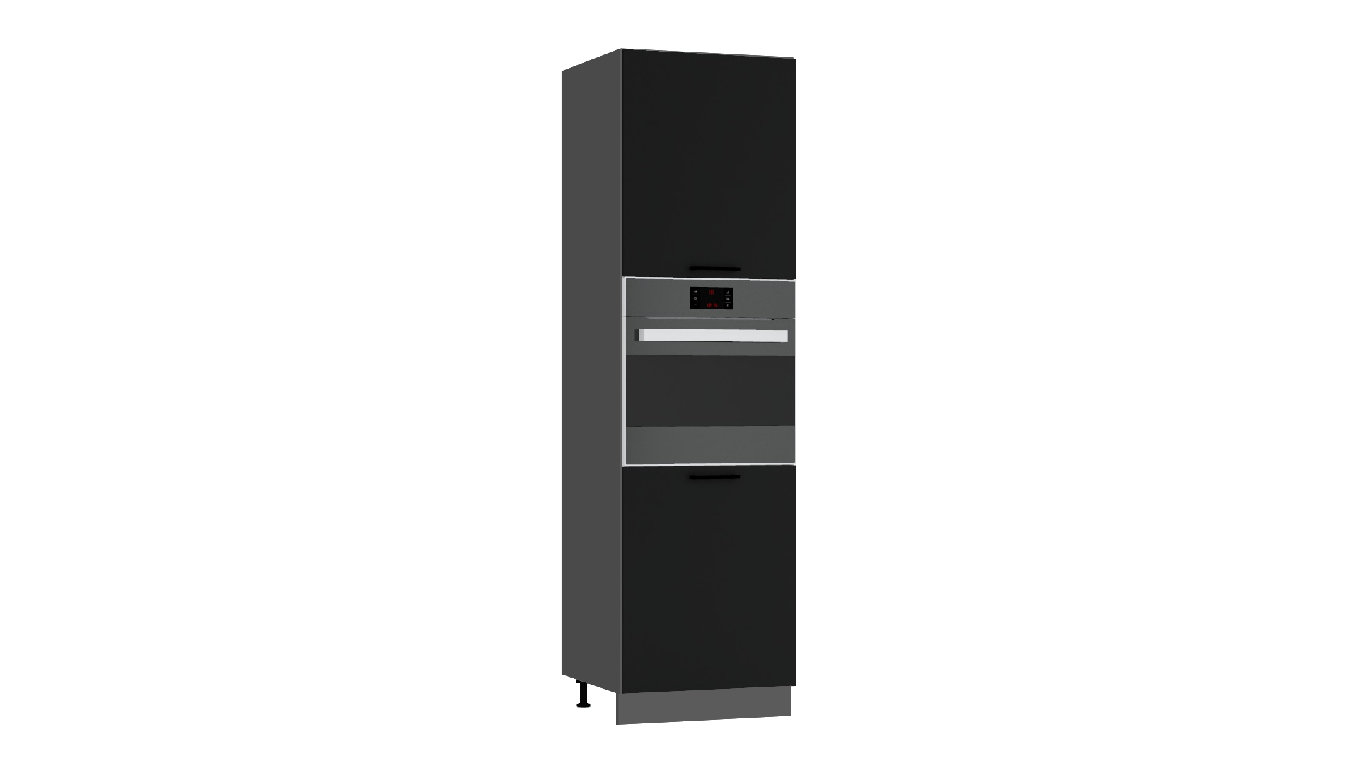 Stolkar MAX dolná kuchynská skrinka D60PK MV/2133 P/L, čierna
