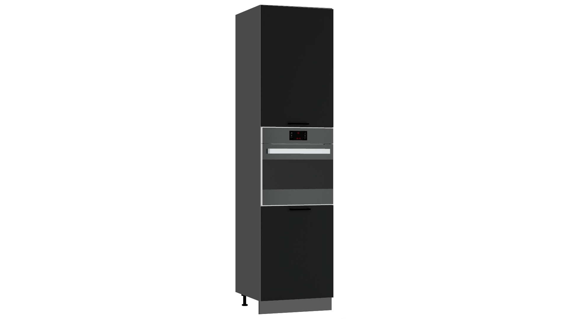 Stolkar MAX dolná kuchynská skrinka D60PK MV/2333 P/L, čierna