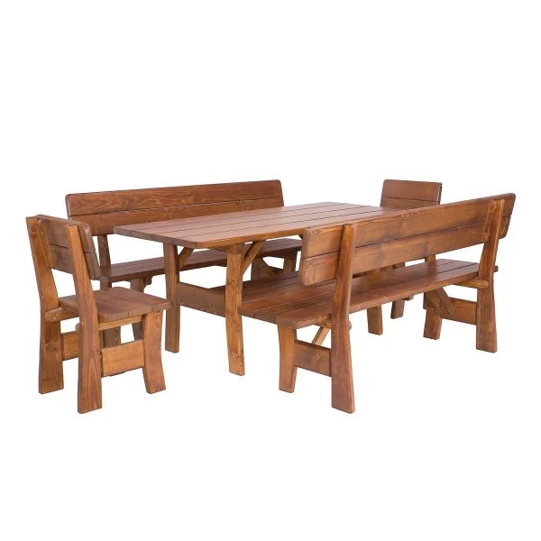 Drewmax MO261 záhradný stôl, orech