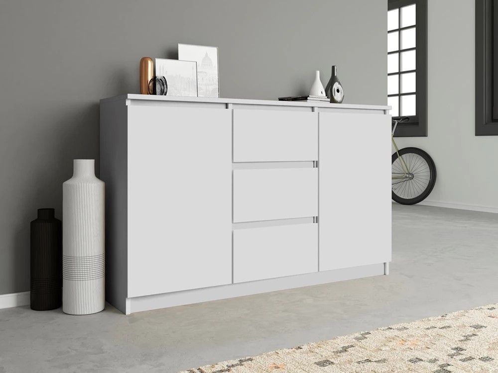 Komoda 2D3S, biela