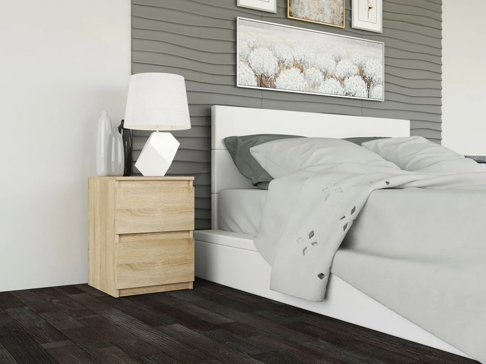 TOPESHOP MALWA M2 nočný stolík, dub sonoma