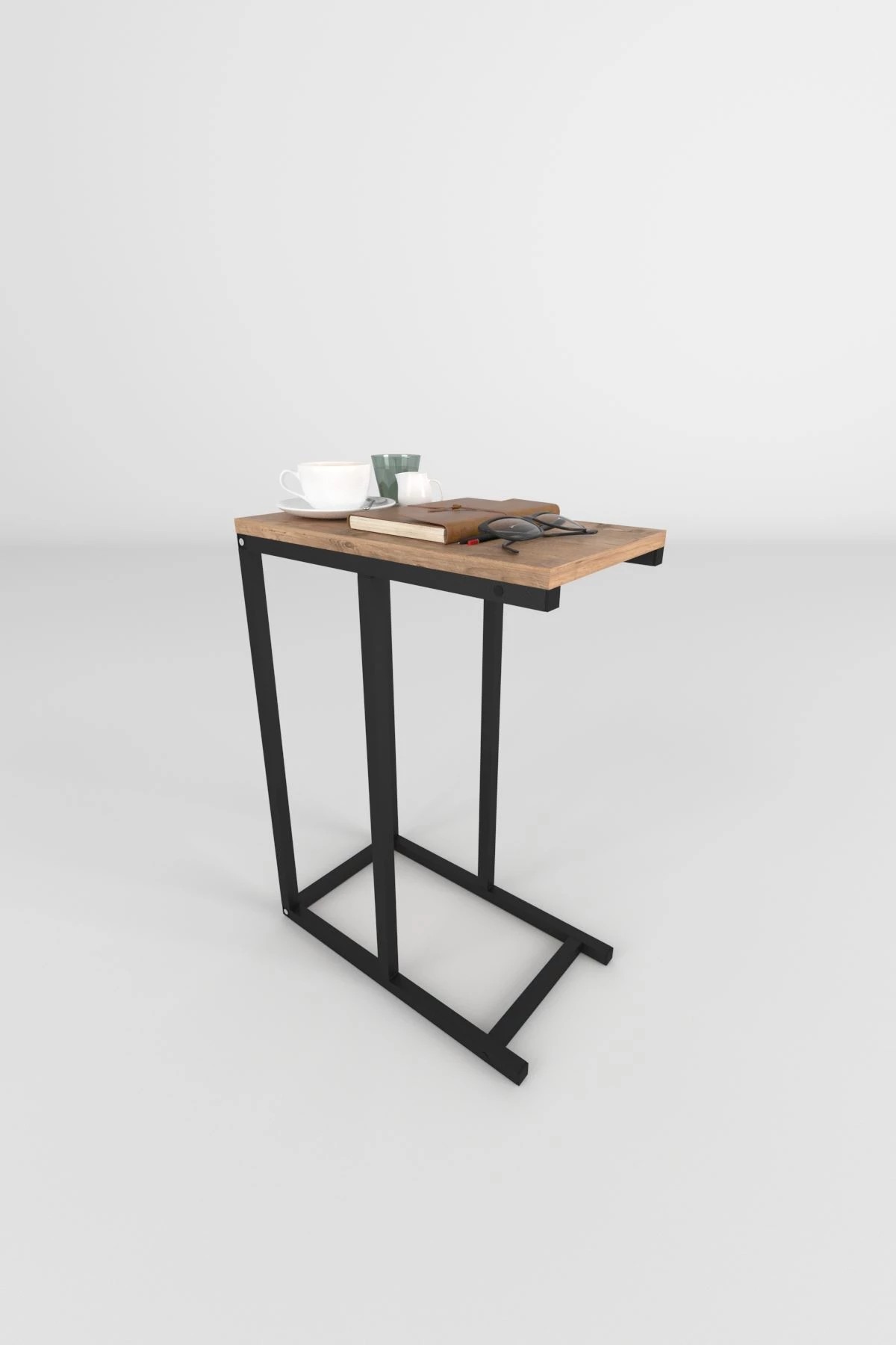 Casarredo SIDE 45*25 príručný stolík, borovica / čierna