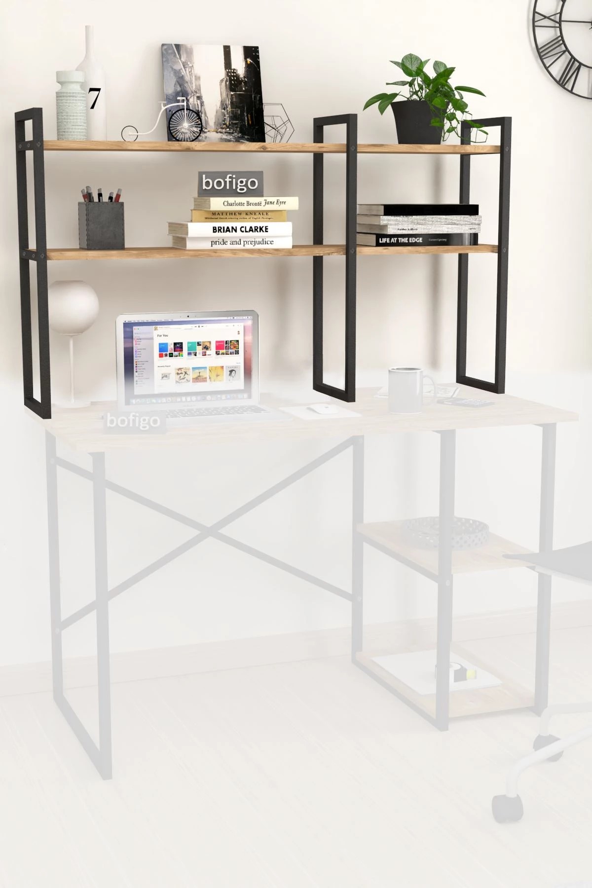 Casarredo STUDY regál na pracovný stôl, borovica